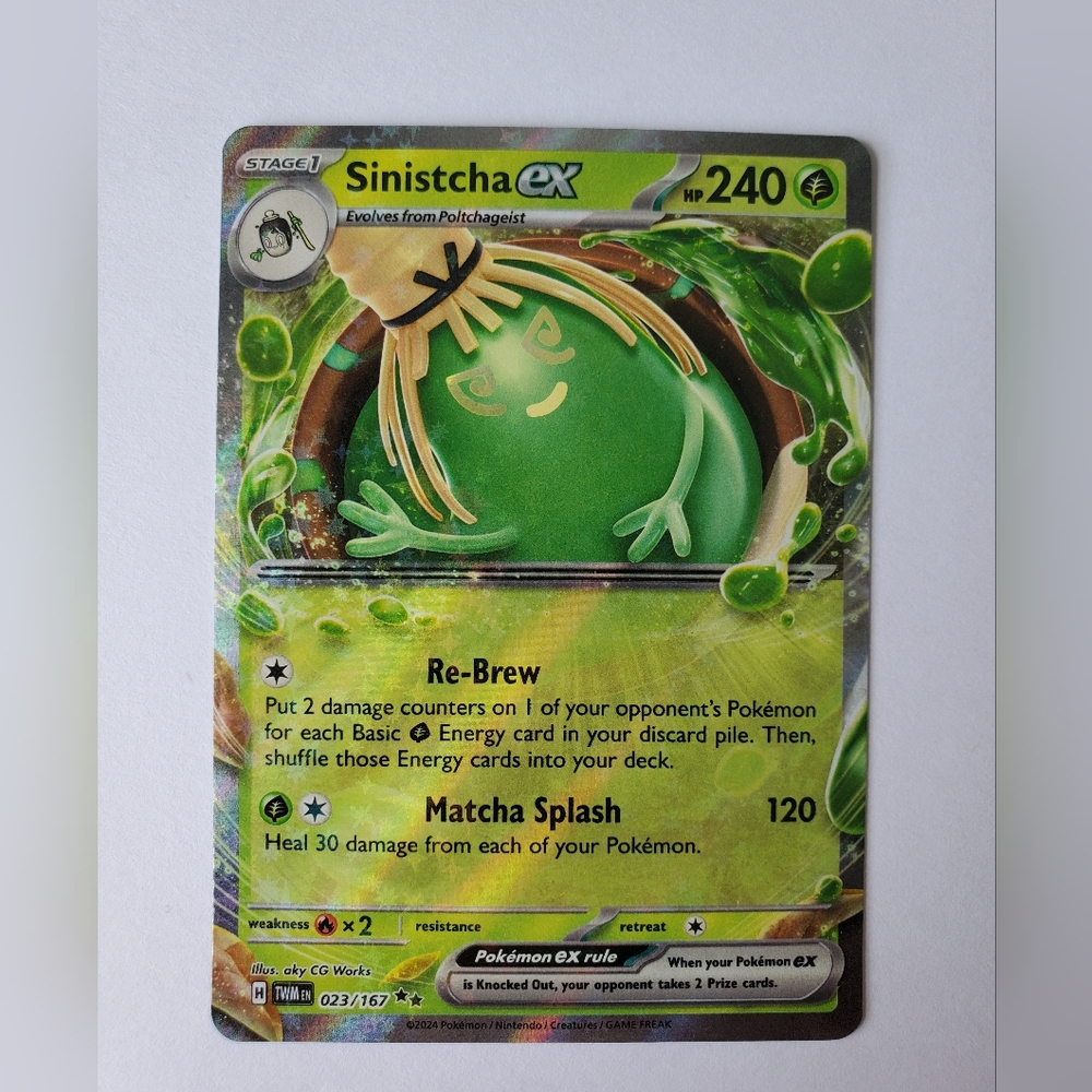 Sinistcha ex 23/167 | Twilight Masquerade | Holo Double Rare | NM Pokemon TCG